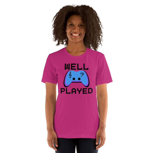 Well Played Printed Unisex t-shirt