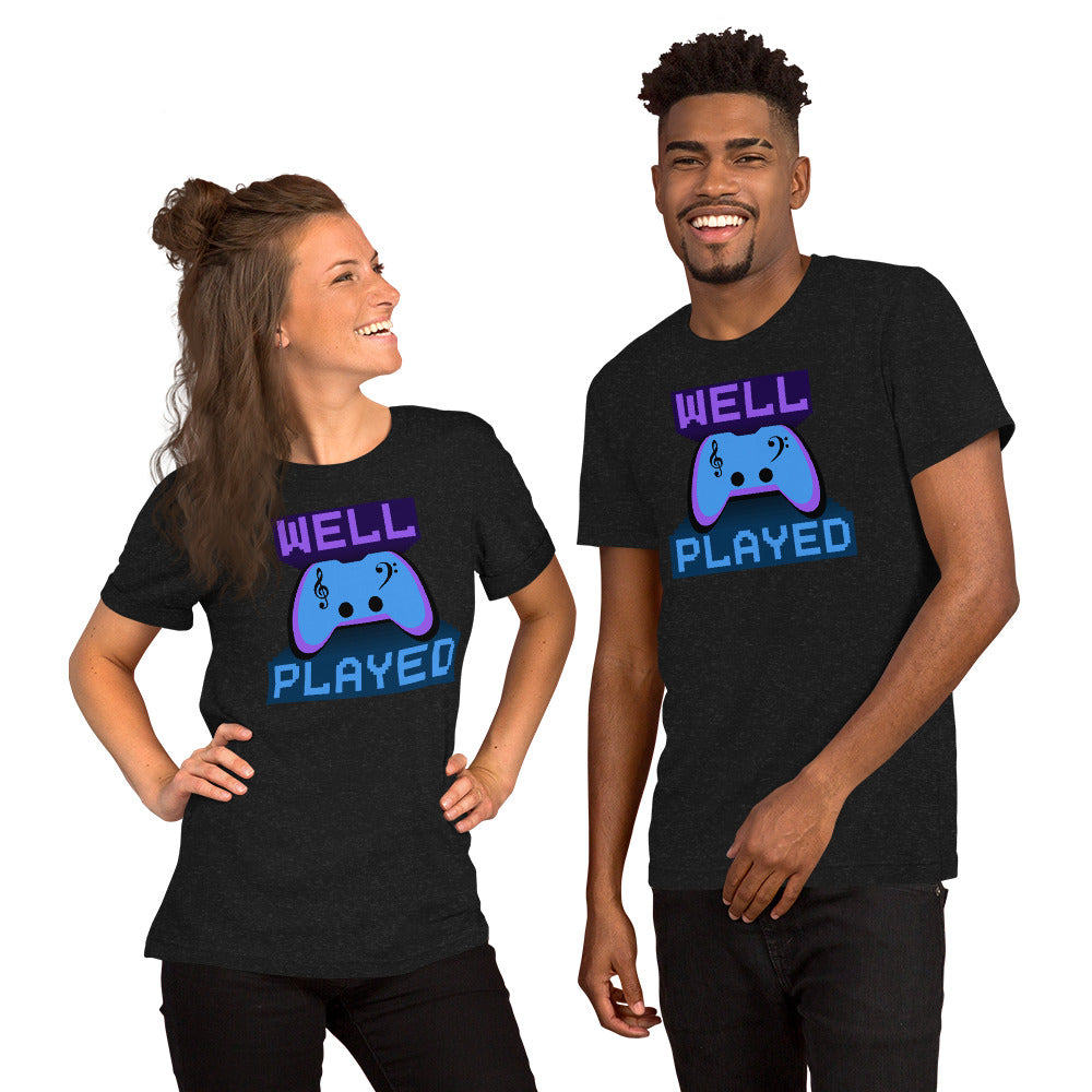 Well Played Printed Unisex t-shirt