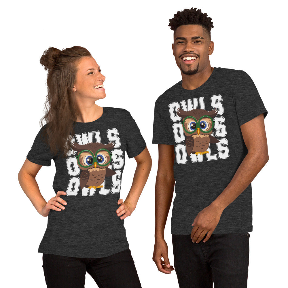 Audubon Owls - Adult Unisex Bella _ Canvas t-shirt