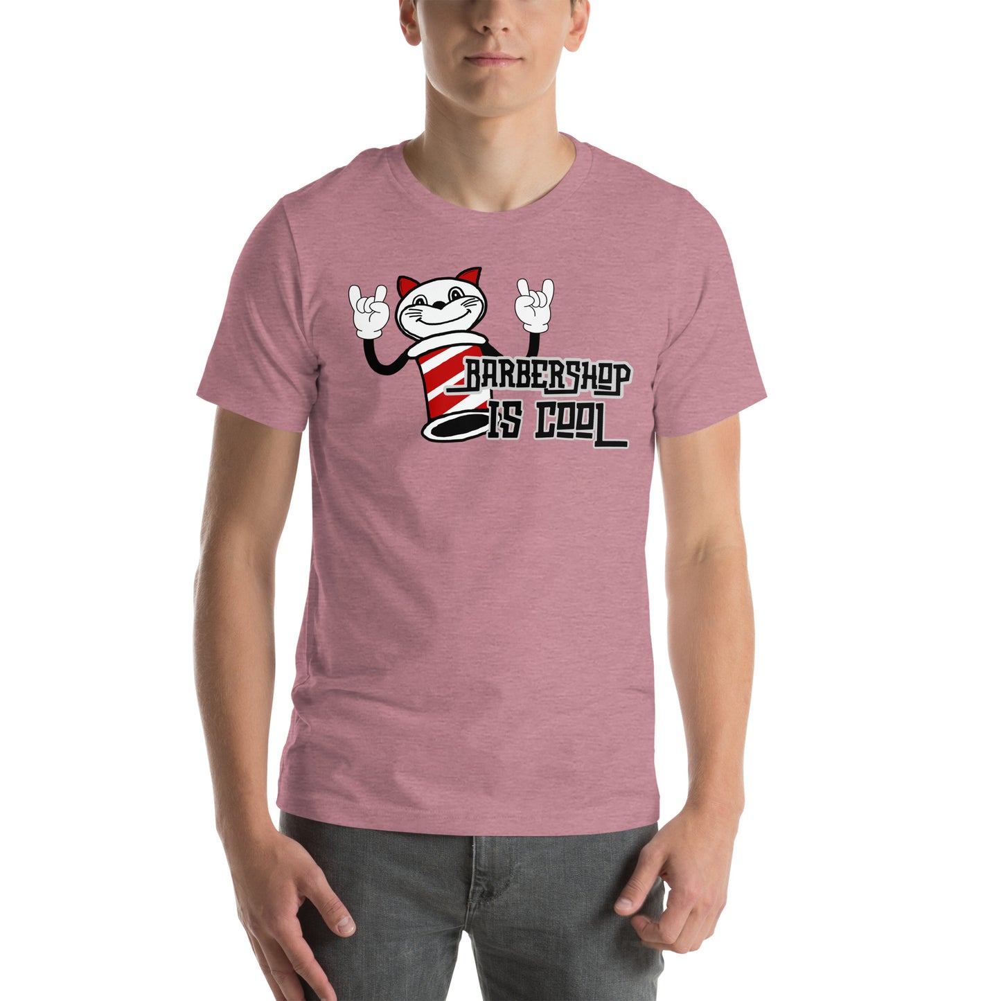 Barber Polecat - Barbershop is cool - Printed Unisex t-shirt