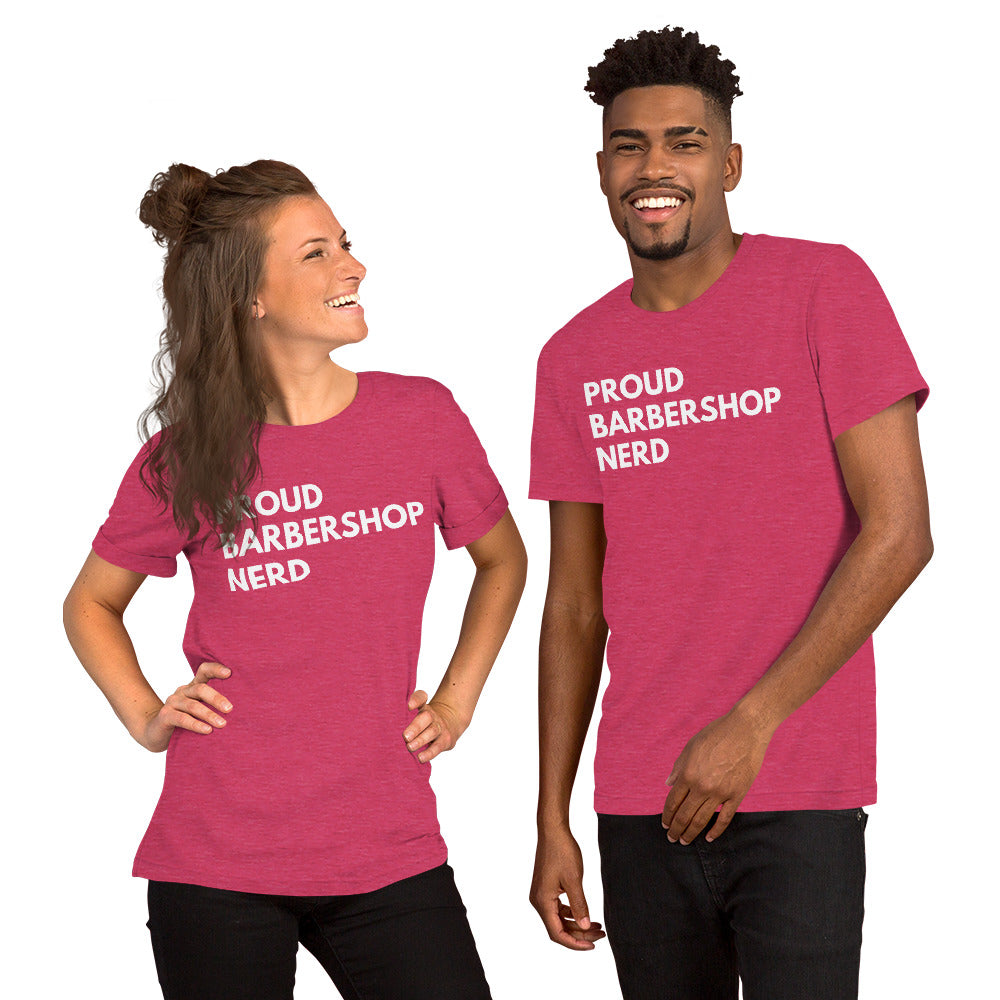 Proud Barbershop Nerd - Printed Unisex t-shirt