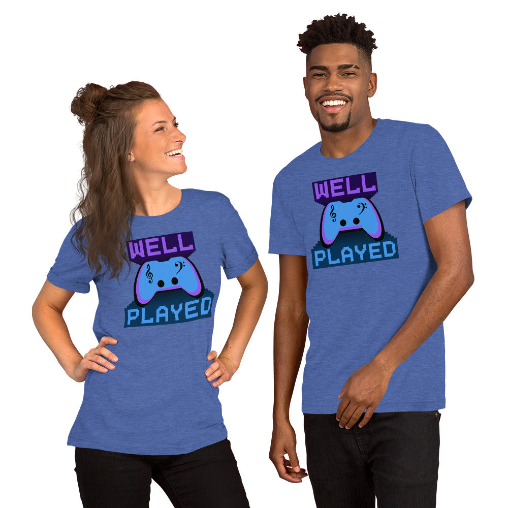 Well Played Printed Unisex t-shirt