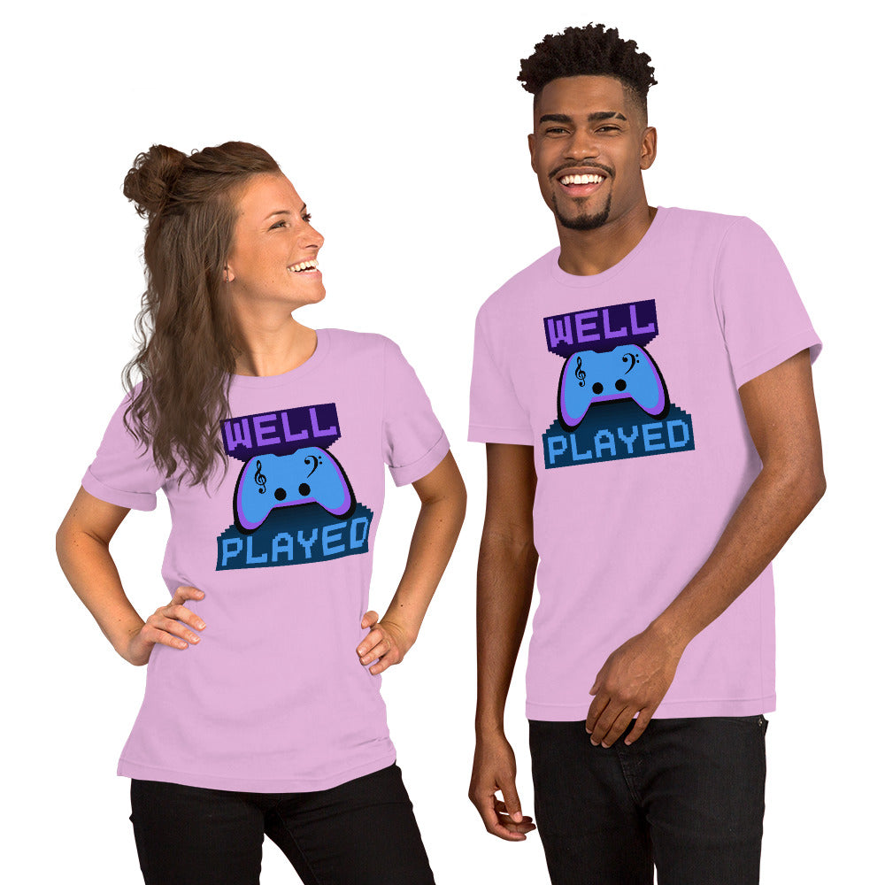 Well Played Printed Unisex t-shirt