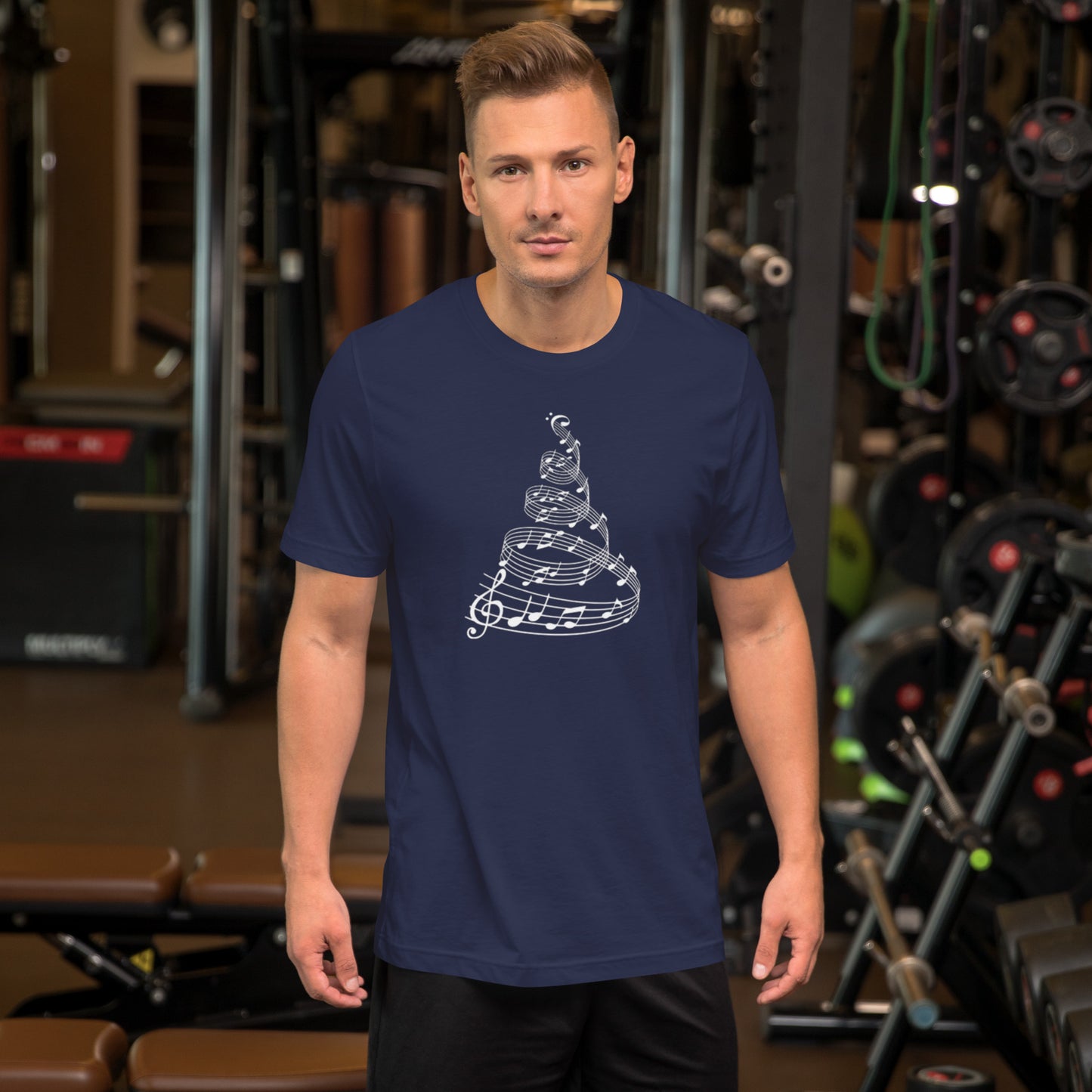 Music Christmas Tree - Printed Regular fit t-shirt