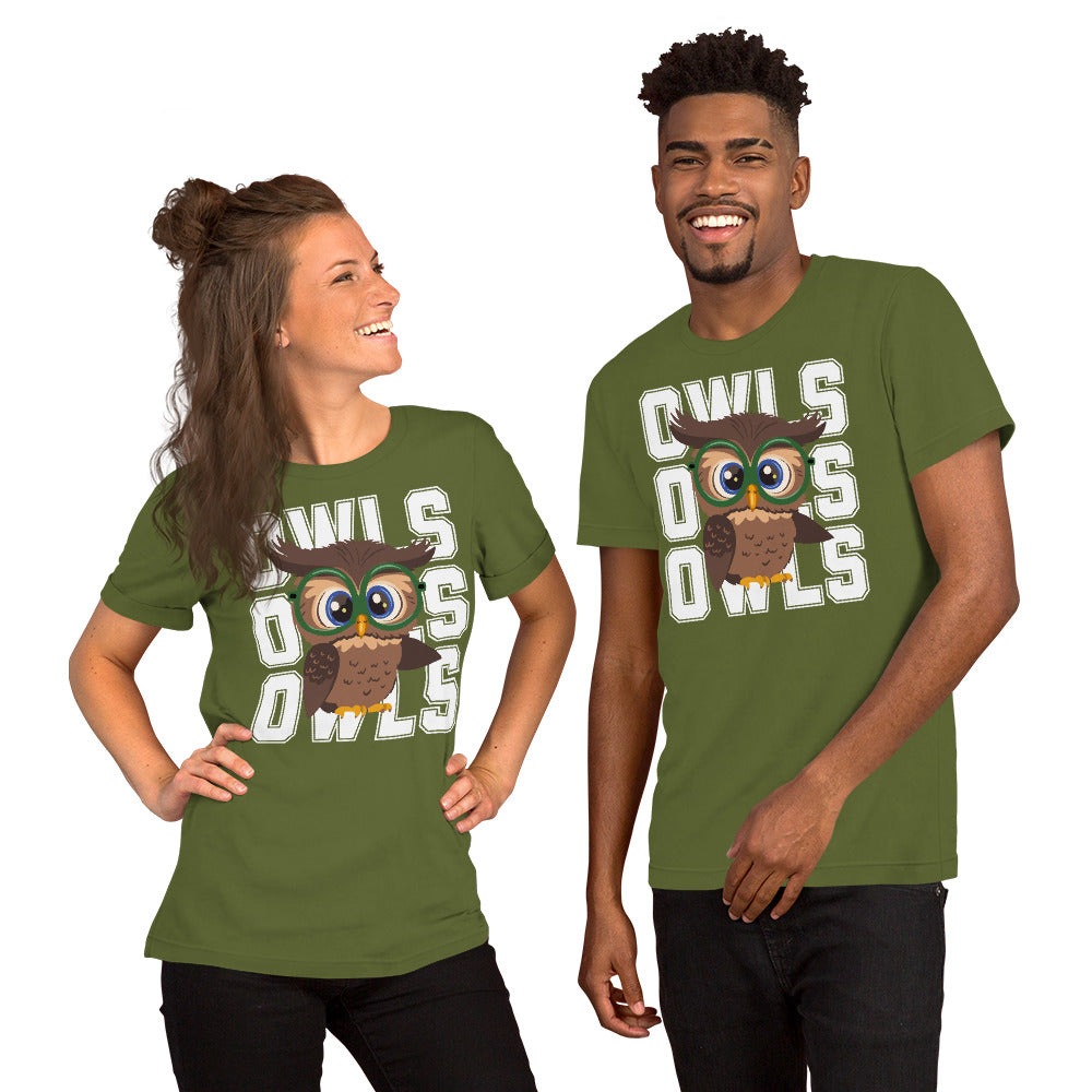 Audubon Owls - Adult Unisex Bella _ Canvas t-shirt