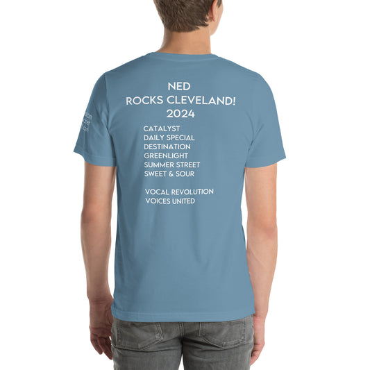 2024: NED Rocks Cleveland! Printed Unisex t-shirt