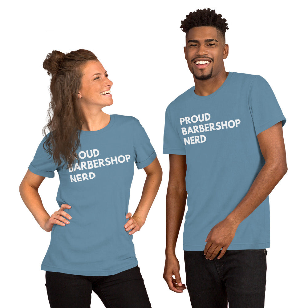 Proud Barbershop Nerd - Printed Unisex t-shirt