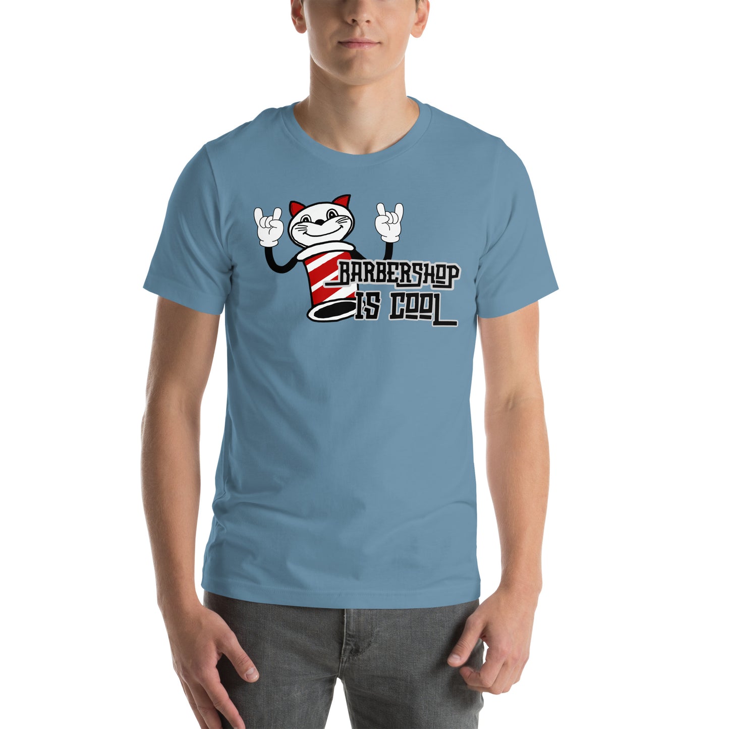 Barber Polecat - Barbershop is cool - Printed Unisex t-shirt