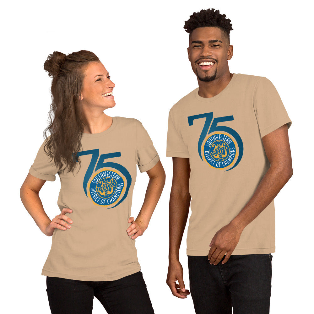 SWD - 75th Anniversary Printed Unisex t-shirt