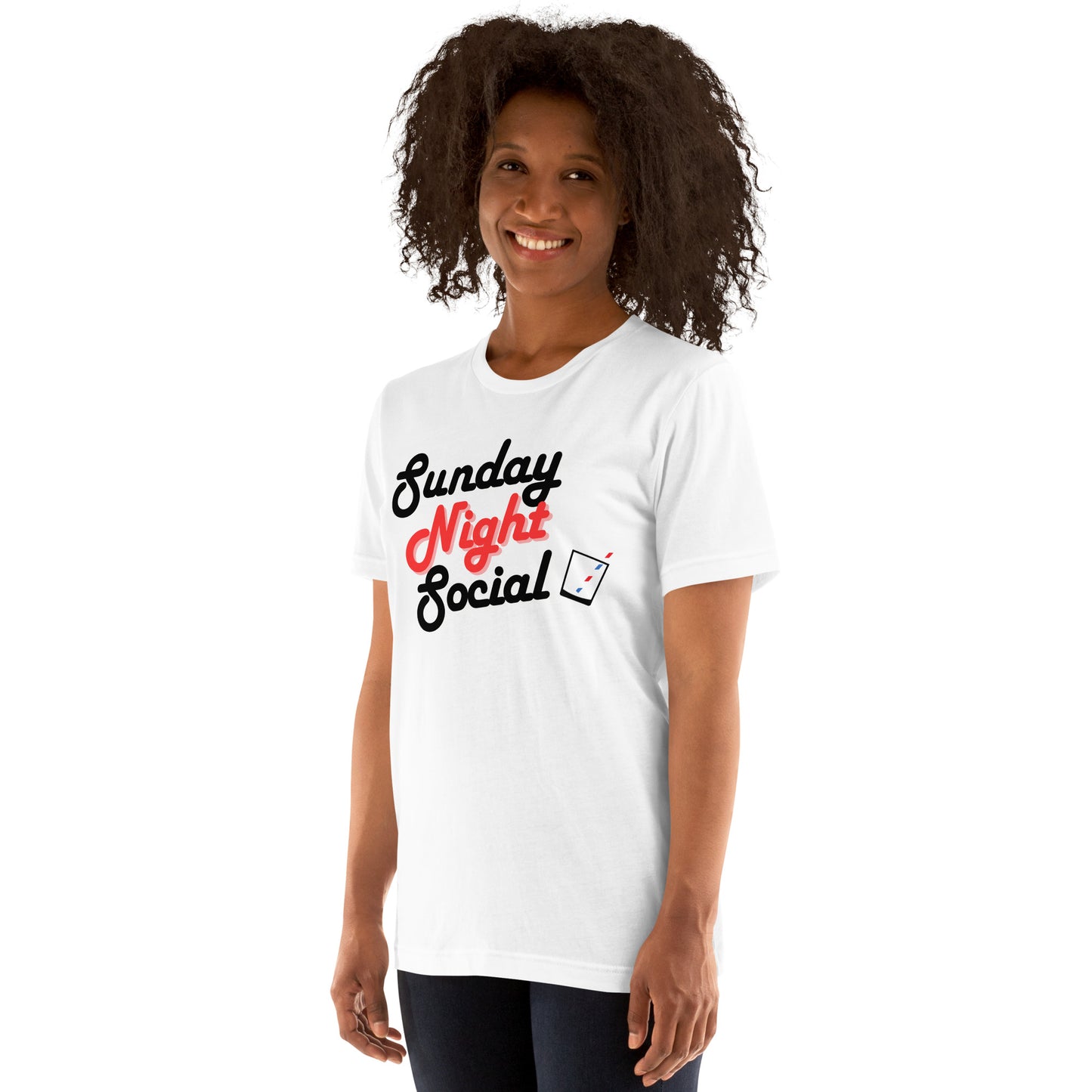 Sunday Night Social - Printed Unisex t-shirt