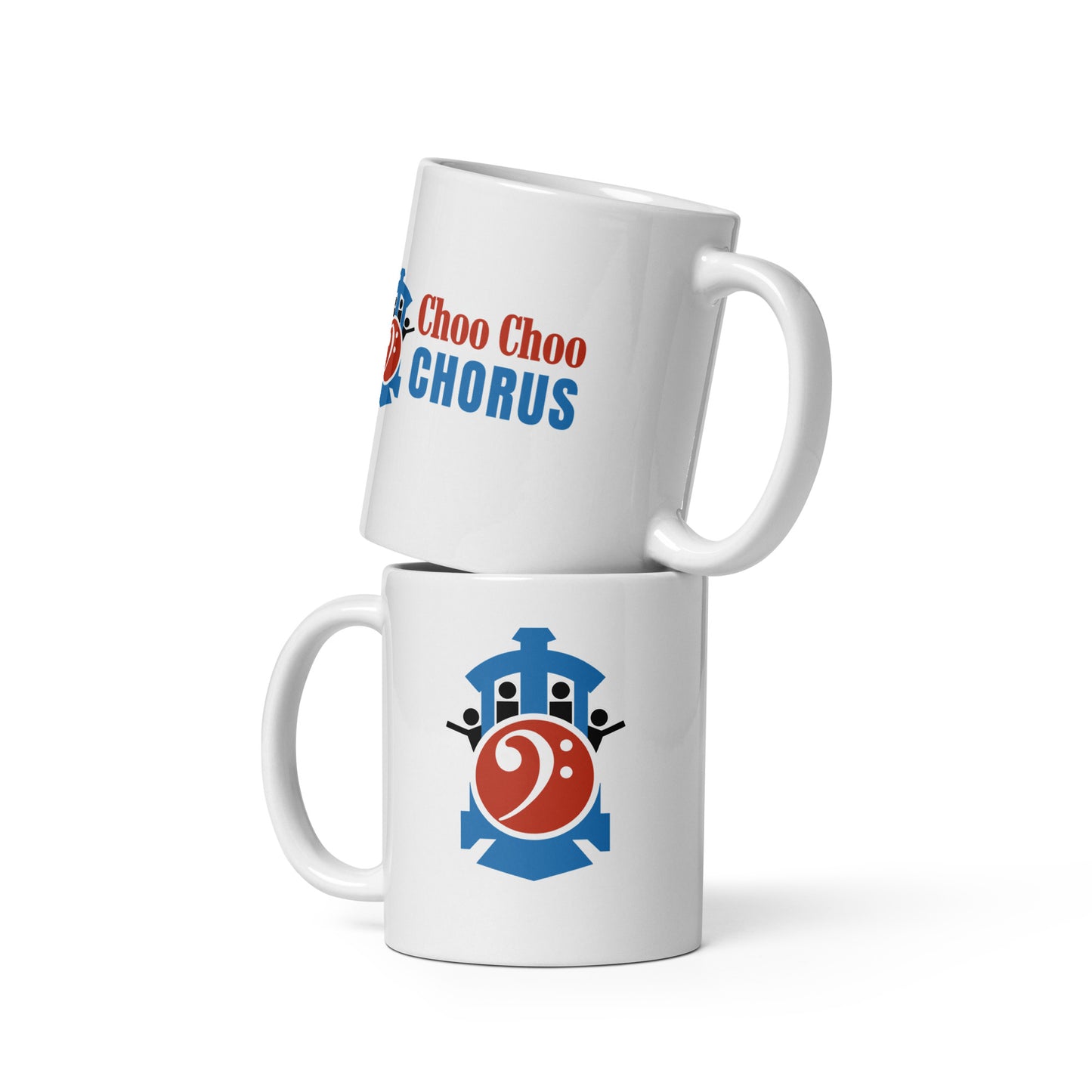 Choo Choo Chorus - Printed White glossy mug