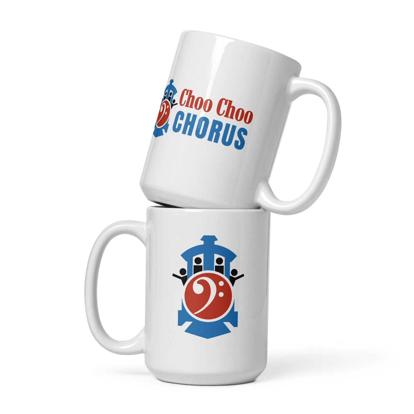 Choo Choo Chorus - Printed White glossy mug