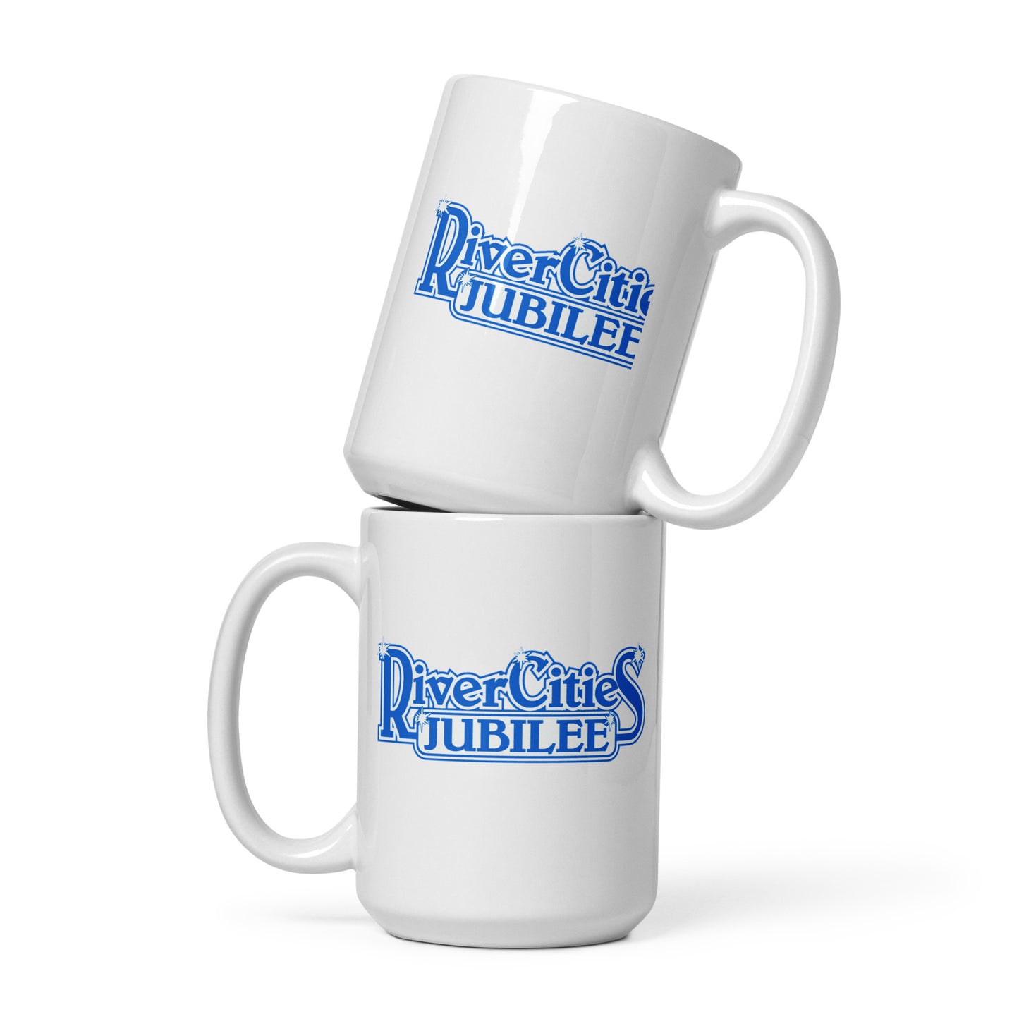 River Cities Jubilee - Printed White glossy mug