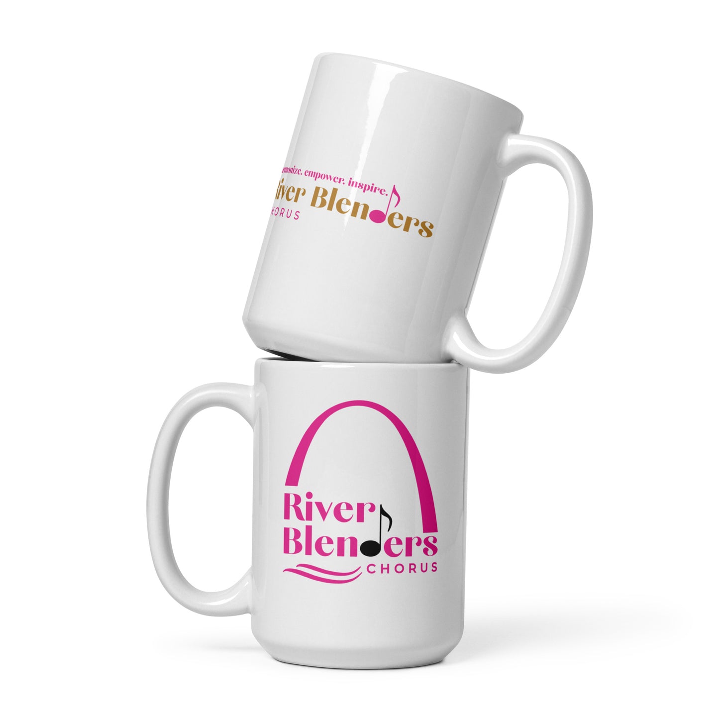 River Blenders - Double sided printed White glossy mug