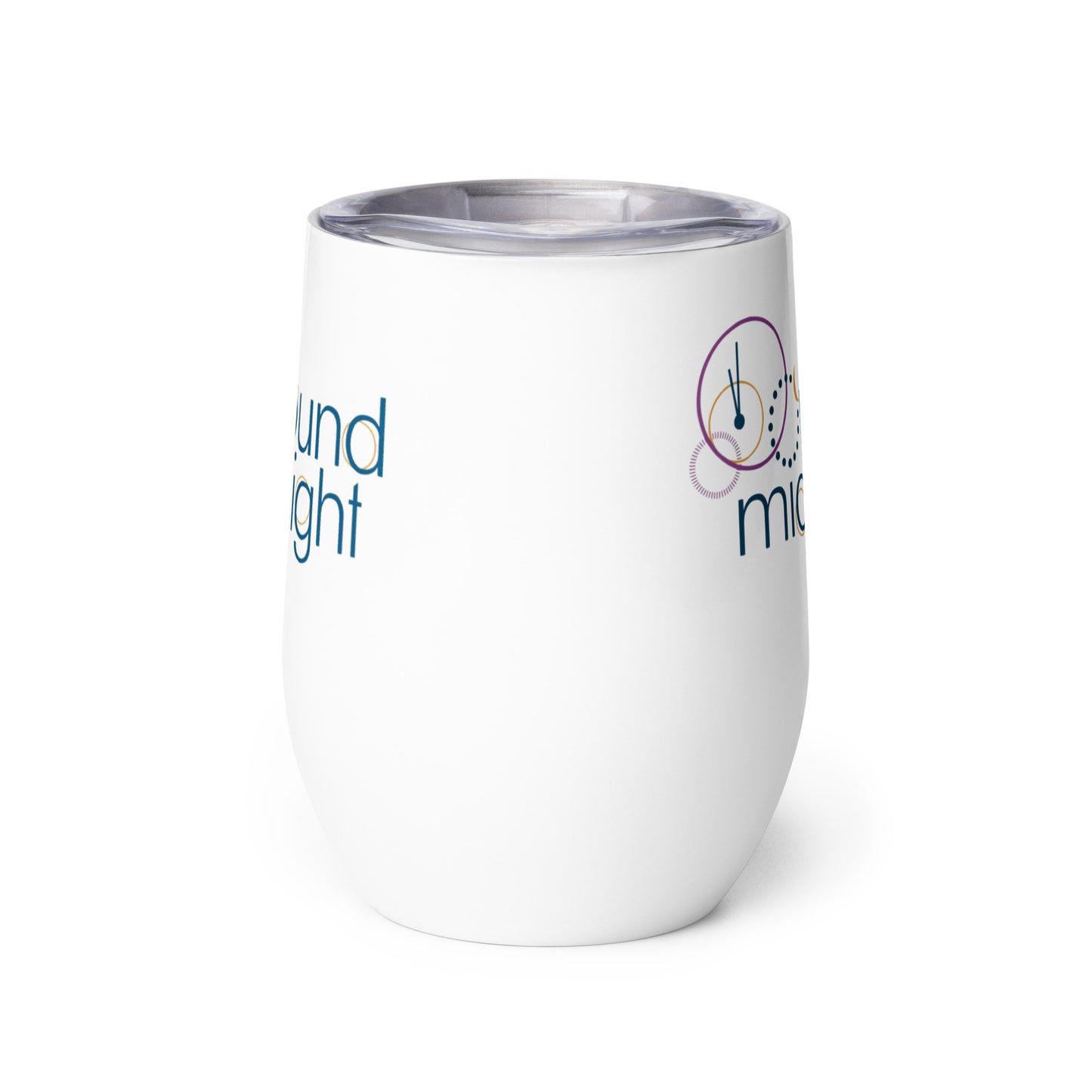 Round Midnight - Printed Wine tumbler