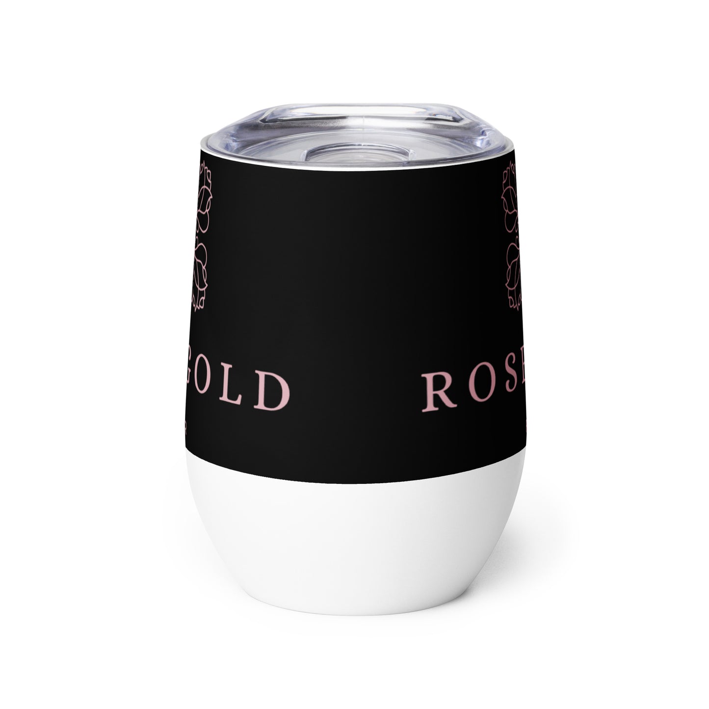 RoseGold four printed Wine tumbler