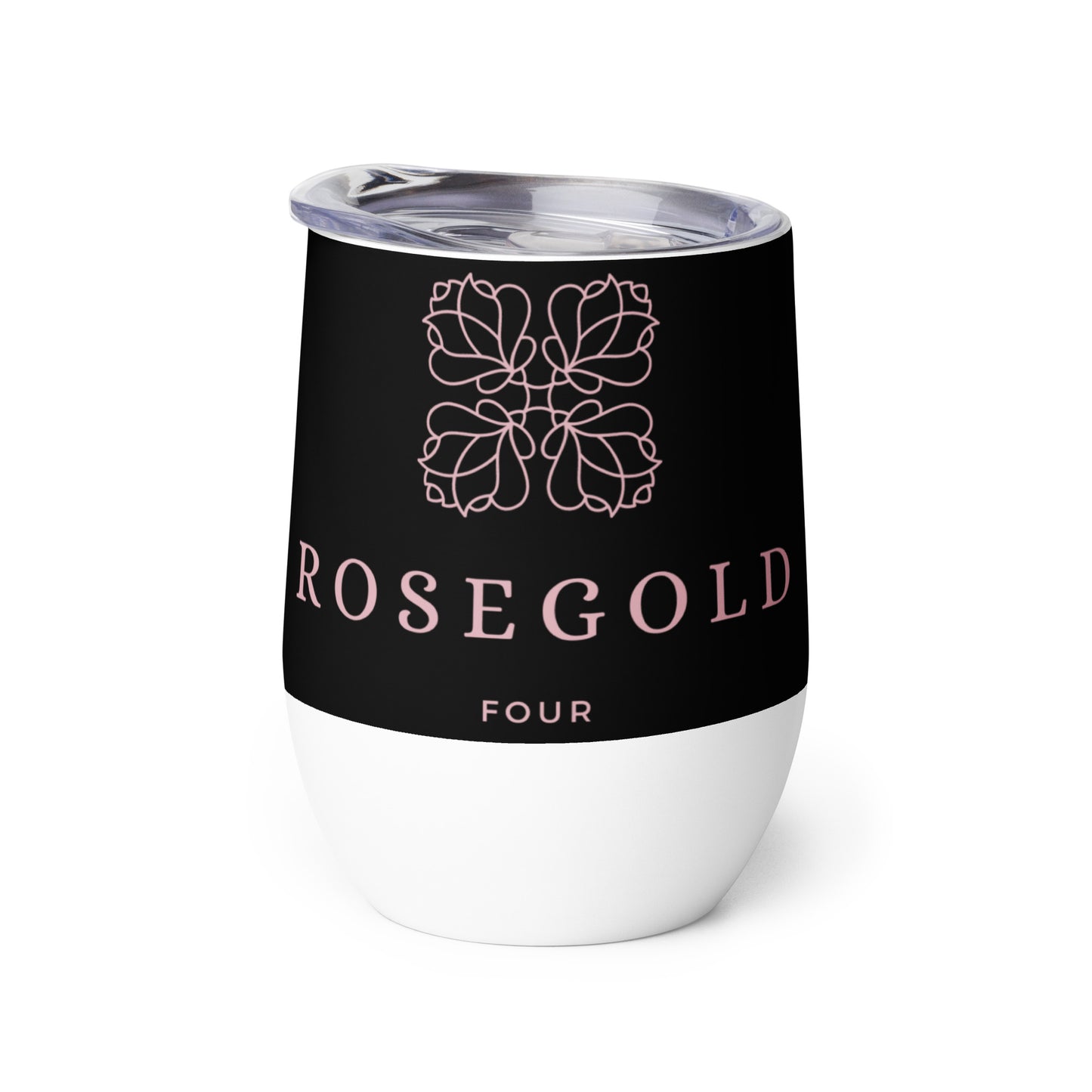 RoseGold four printed Wine tumbler