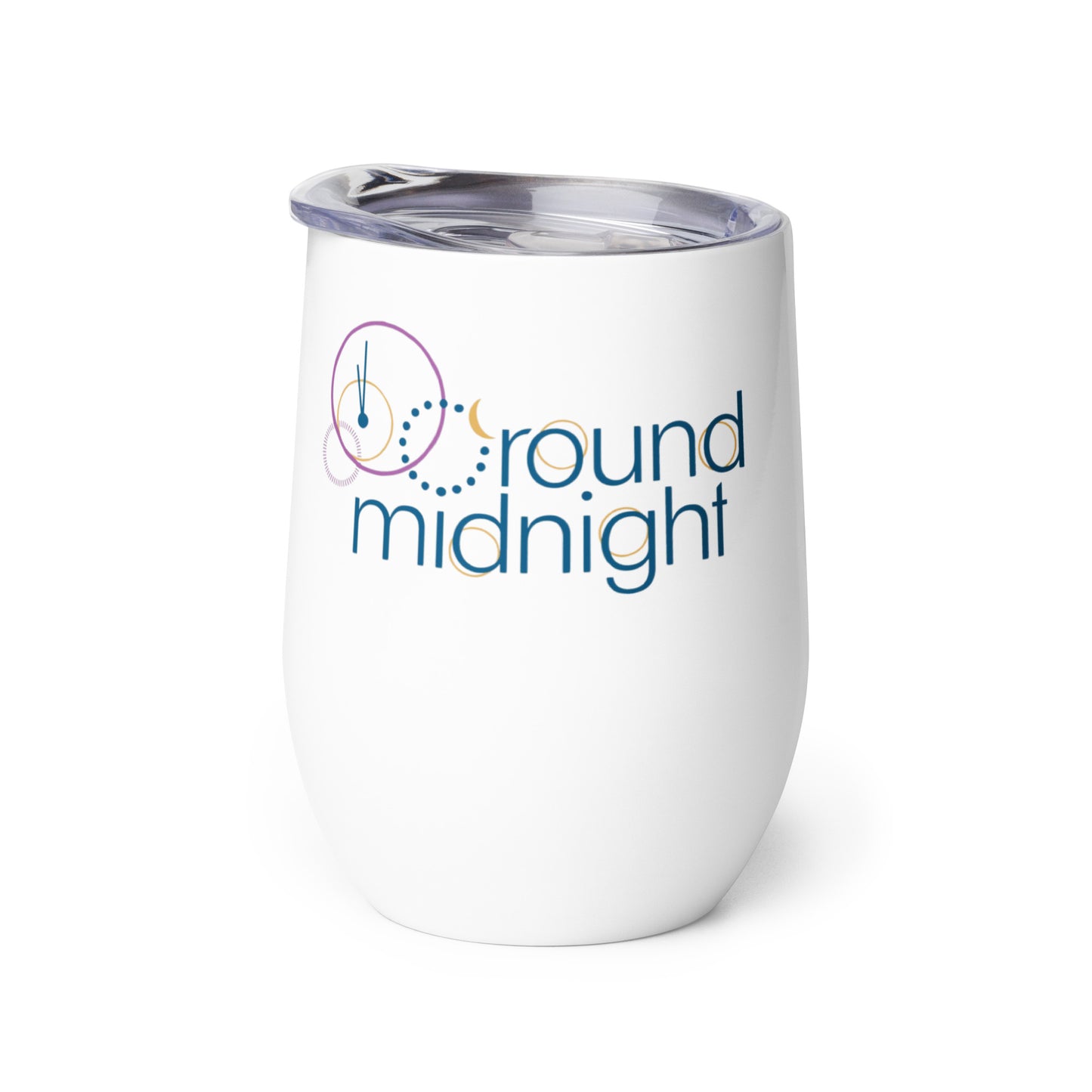 Round Midnight - Printed Wine tumbler