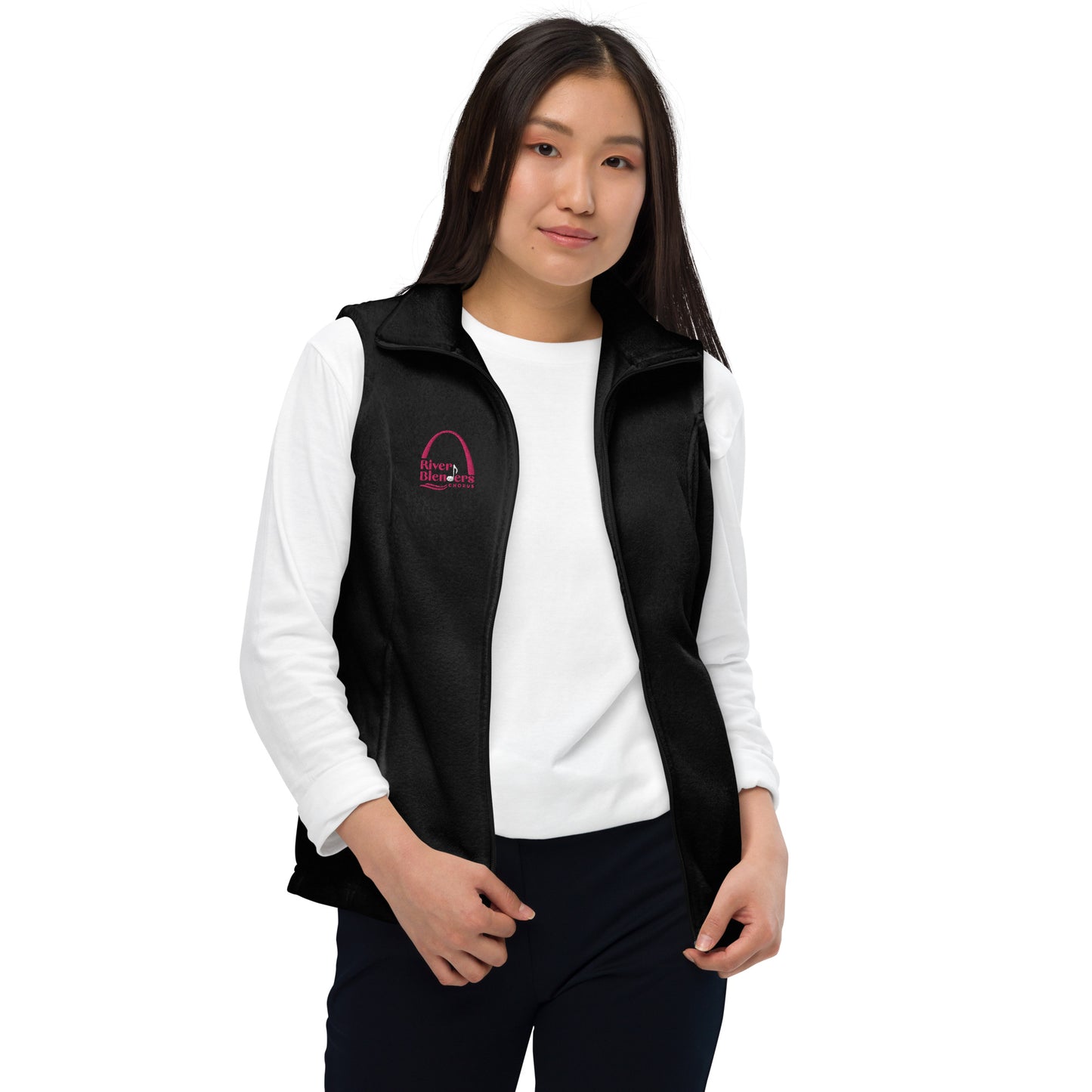 River Blenders - Embroidered Women’s Columbia fleece vest