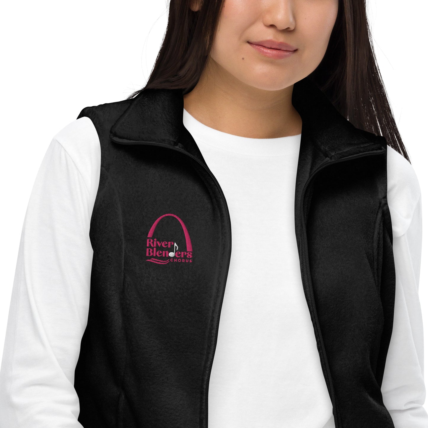 River Blenders - Embroidered Women’s Columbia fleece vest