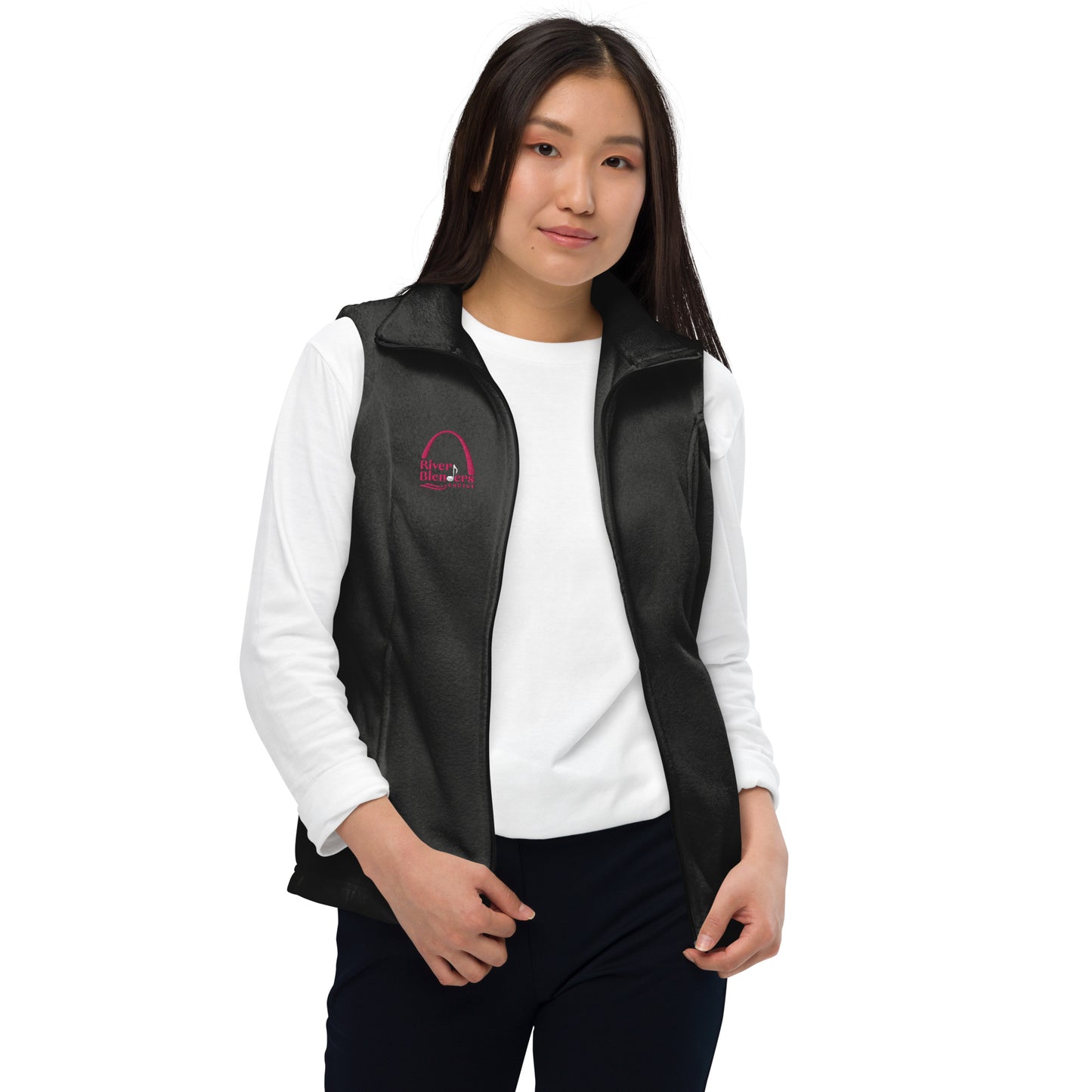 River Blenders - Embroidered Women’s Columbia fleece vest