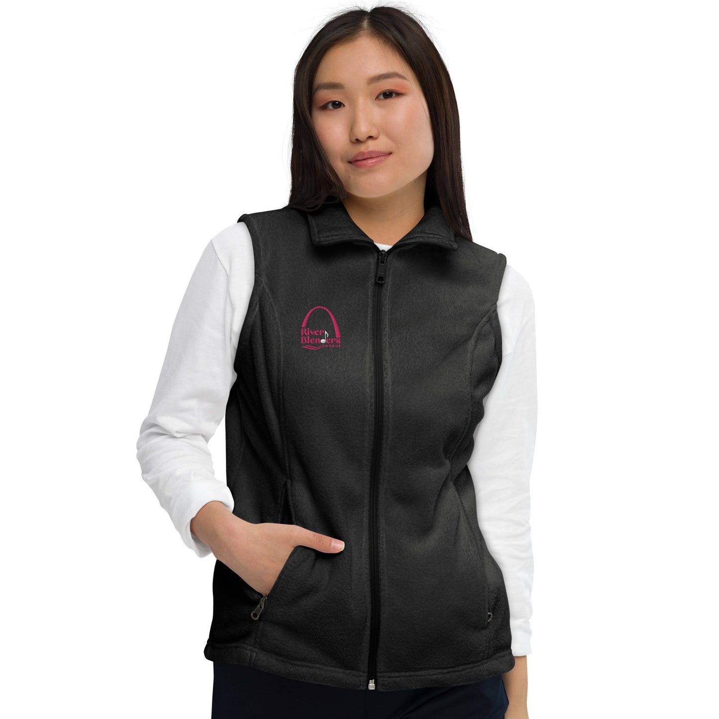 River Blenders - Embroidered Women’s Columbia fleece vest