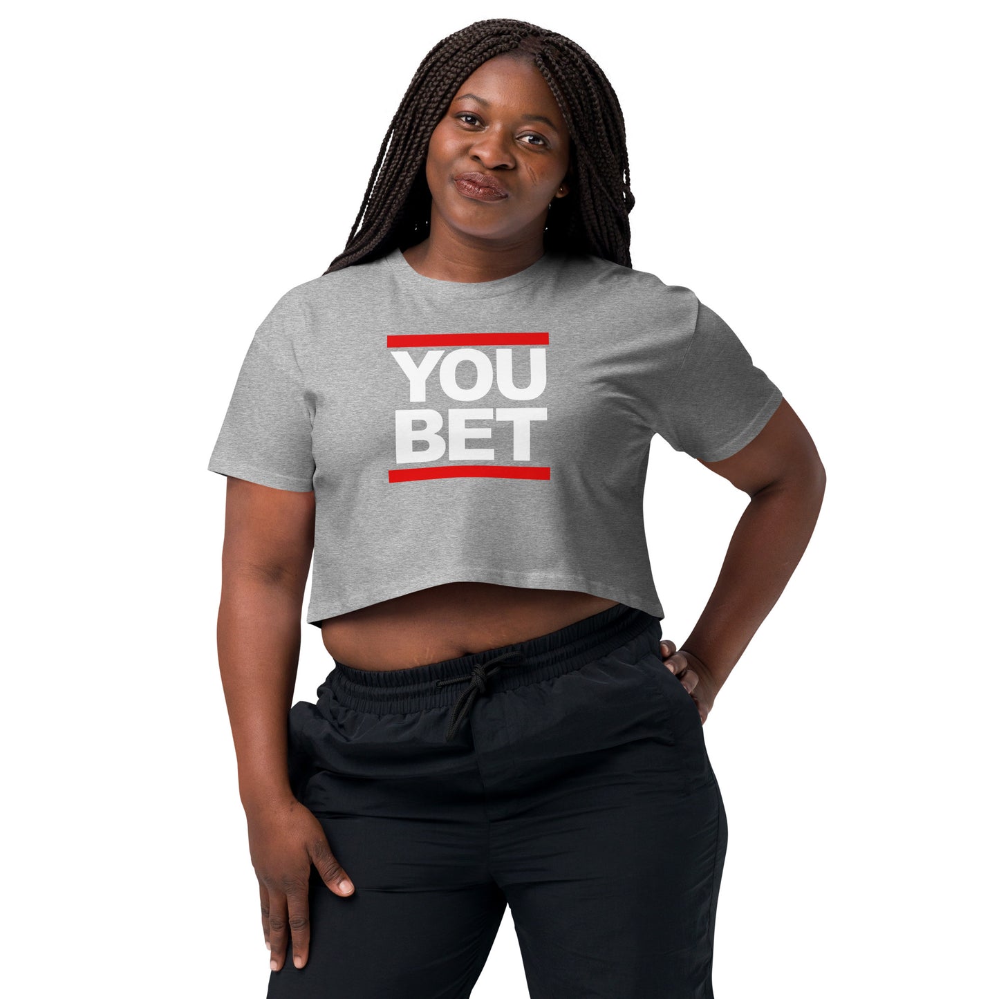 YOU BET - Printed Women’s crop top