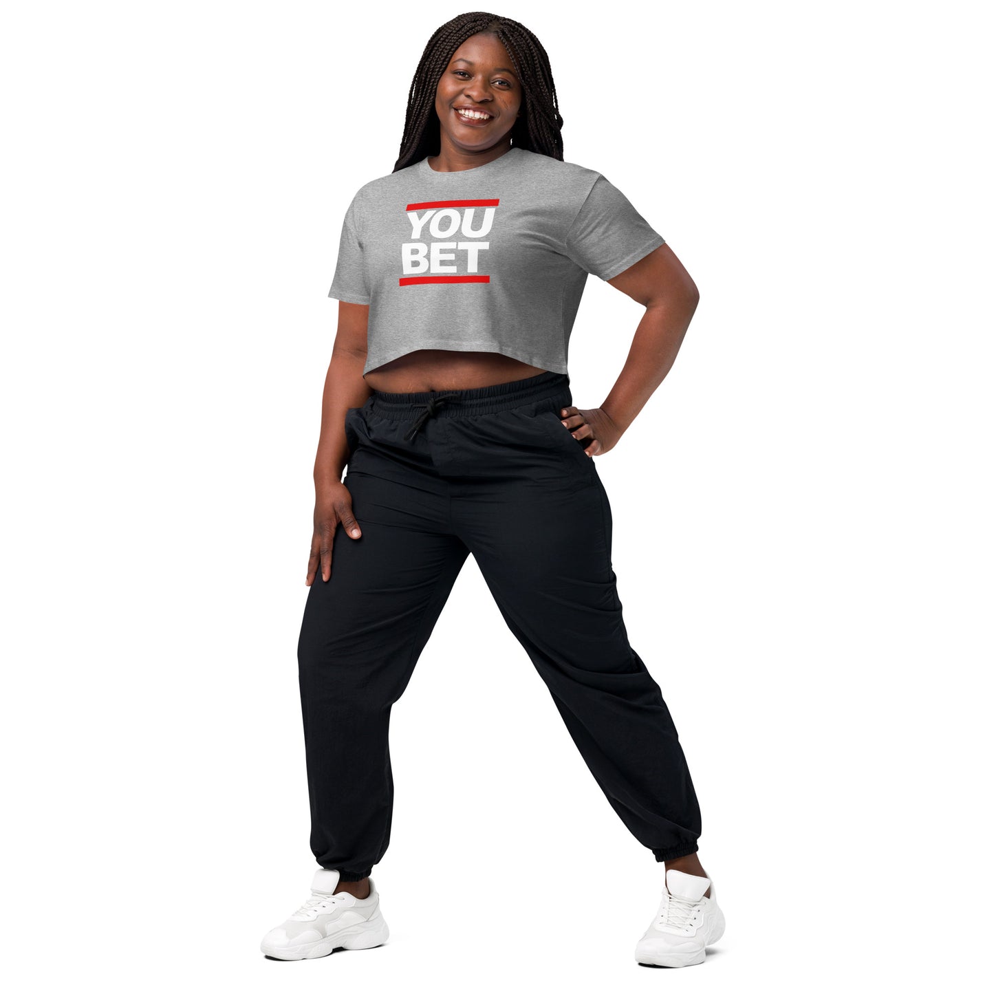 YOU BET - Printed Women’s crop top