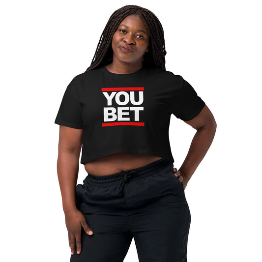 YOU BET - Printed Women’s crop top