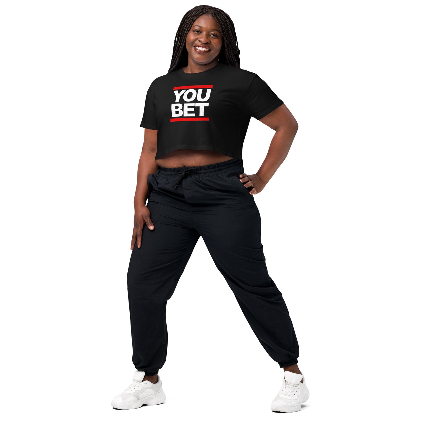 YOU BET - Printed Women’s crop top