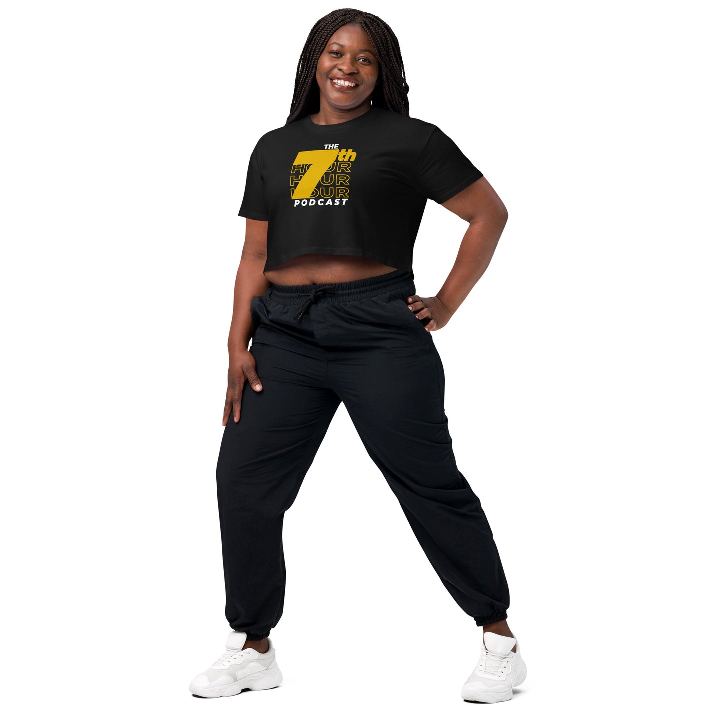 7th Hour Podcast - Printed Women’s crop top