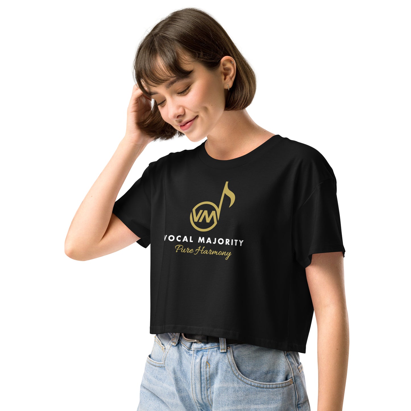 Vocal Majority - Printed Women’s crop top