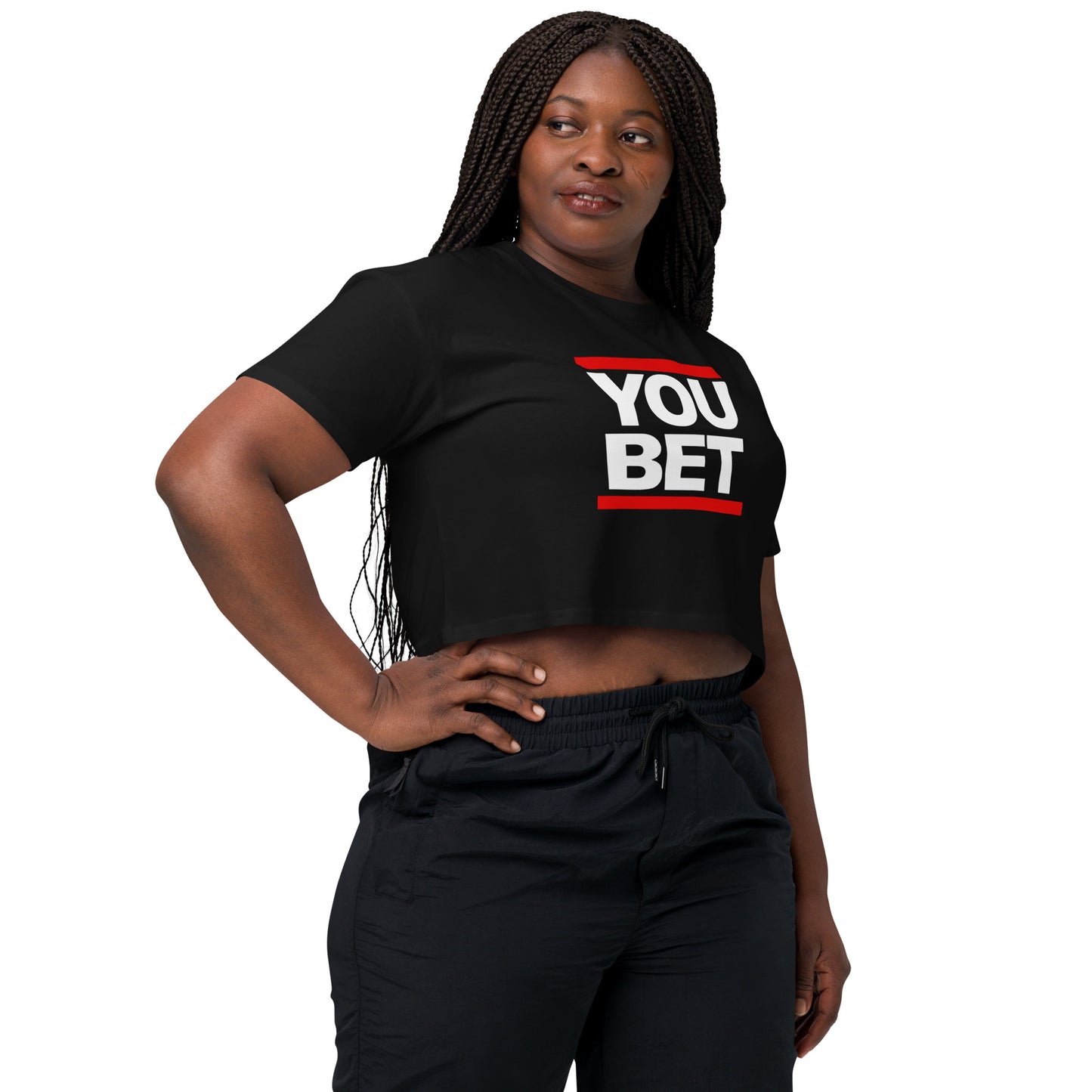 YOU BET - Printed Women’s crop top