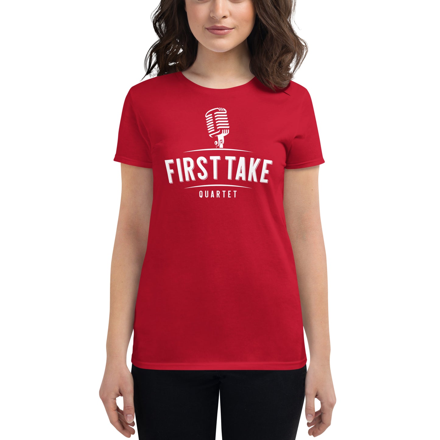 First Take - Printed Fitted Women's short sleeve t-shirt