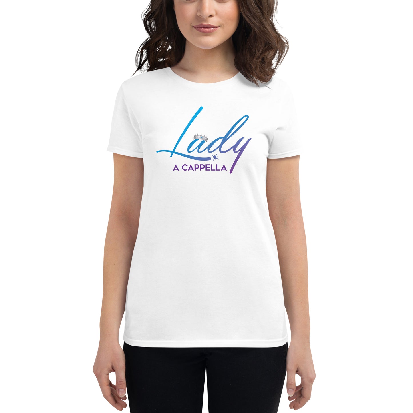 Lady A Cappella - Women's fitted short sleeve t-shirt