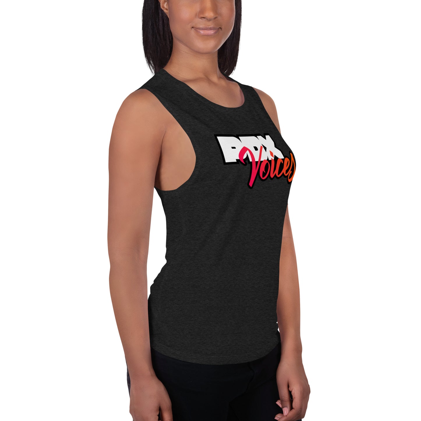 PDX Voices - Printed Ladies’ Muscle Tank