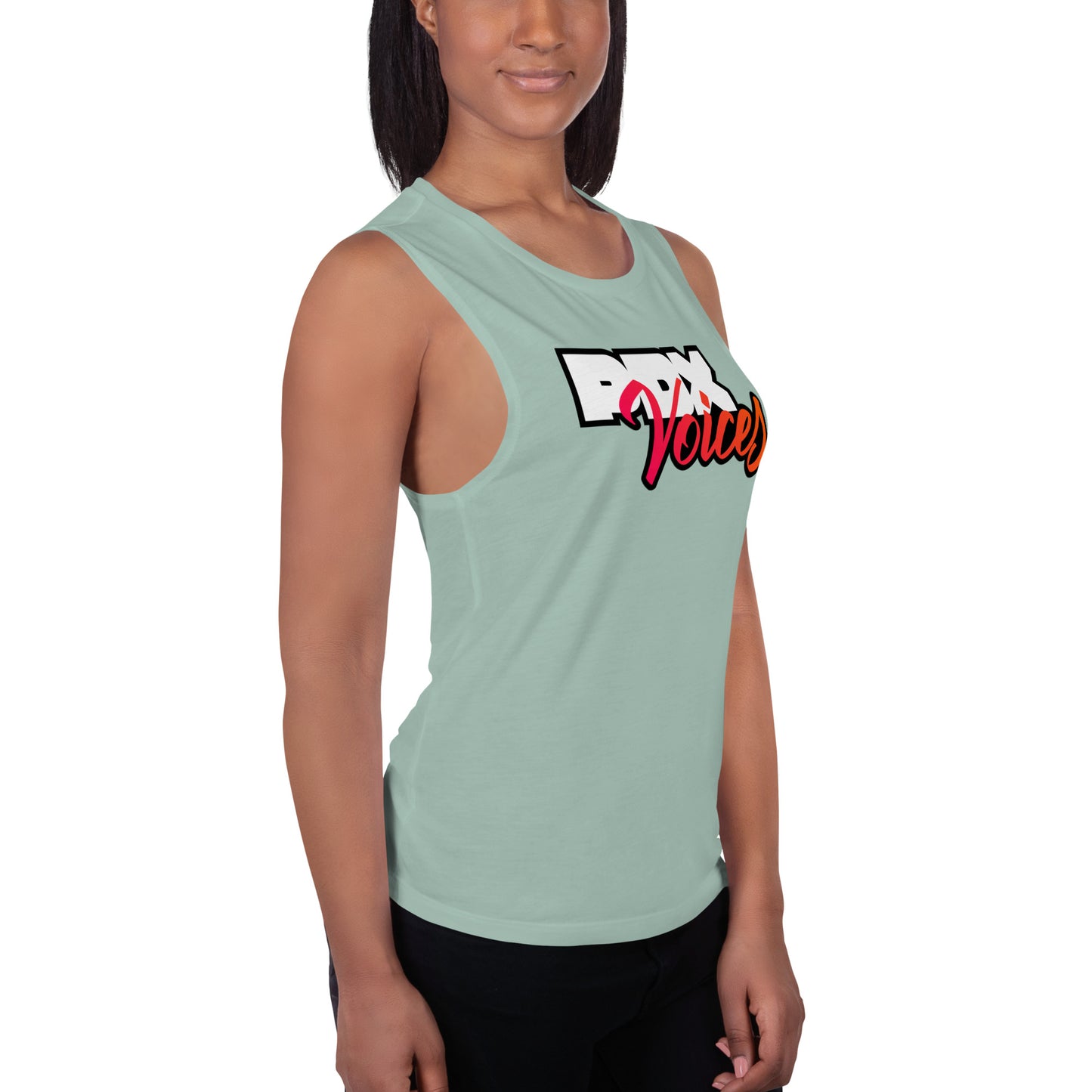 PDX Voices - Printed Ladies’ Muscle Tank