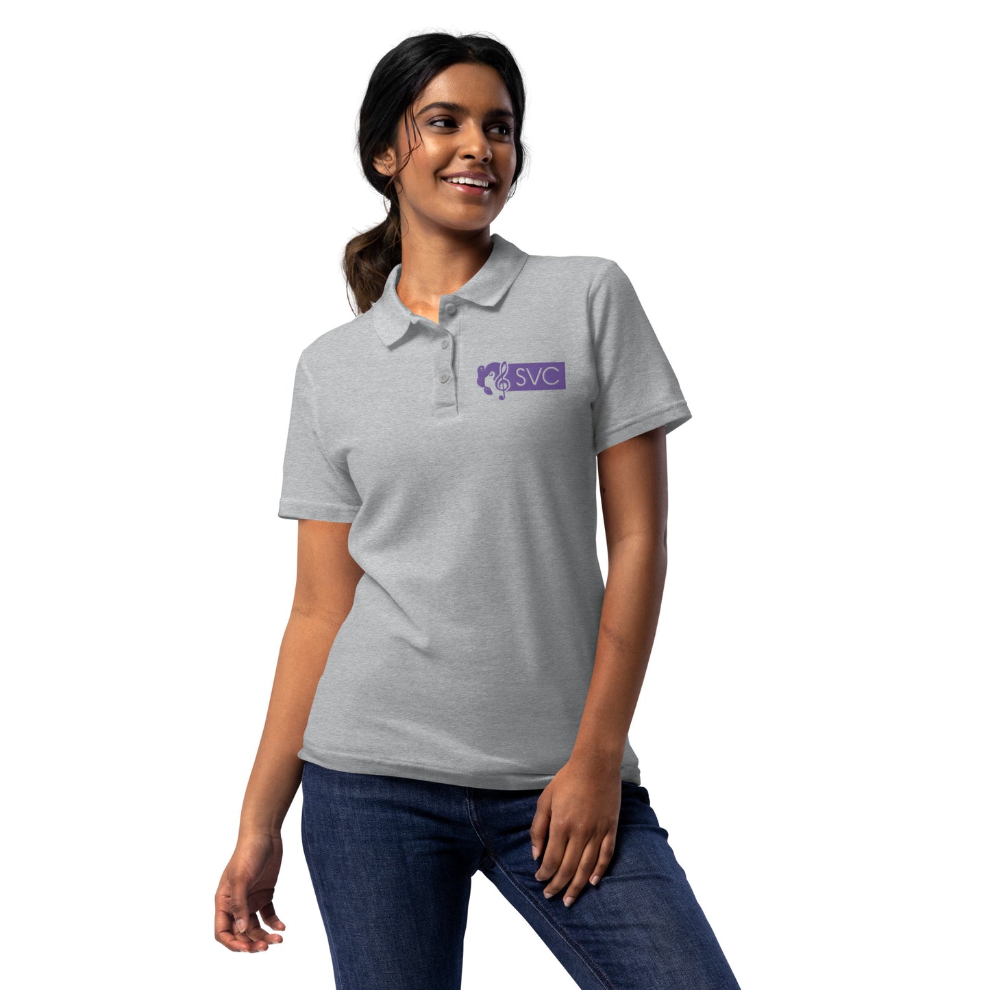 Scioto Valley Chorus - Embroidered Women’s pique polo shirt