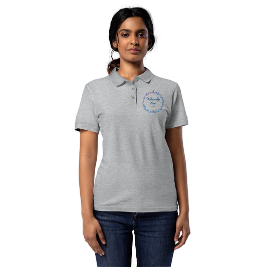 Naturally One - Embroidered Women’s pique polo shirt