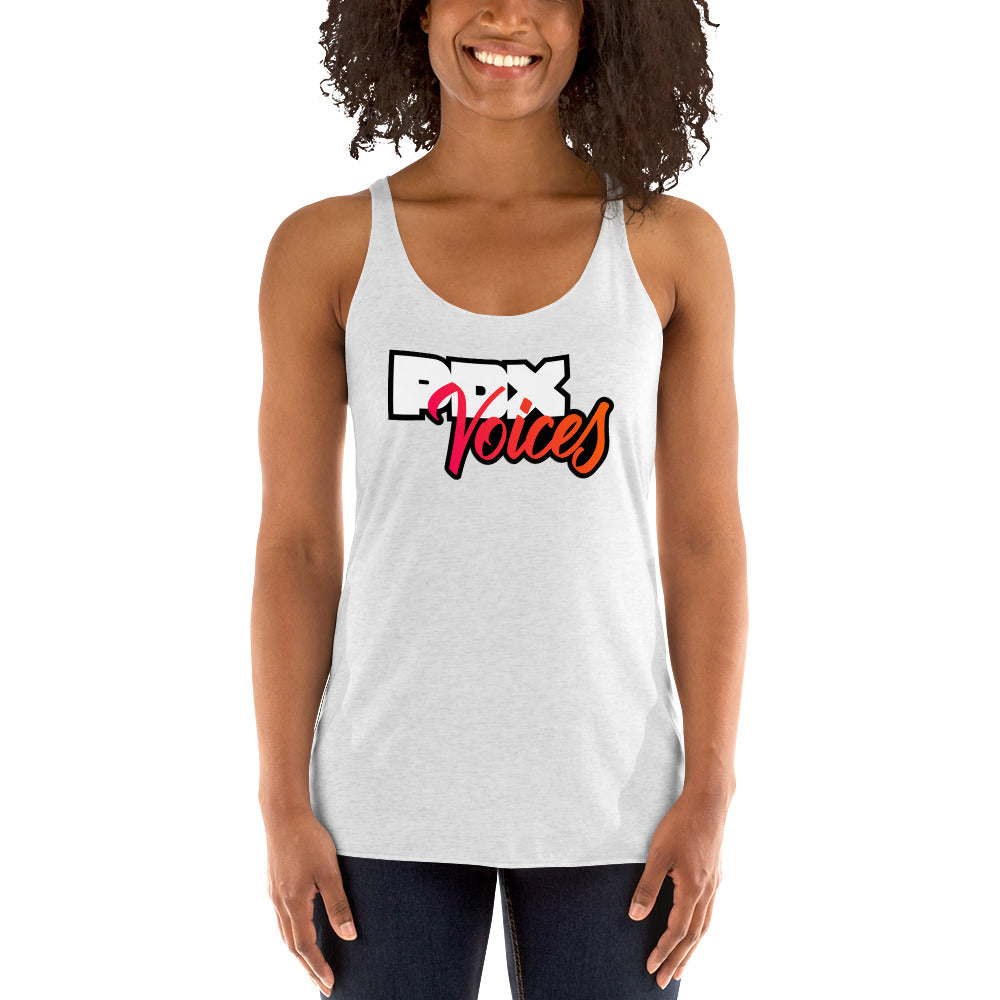 PDX Voices - Printed Women's Racerback Tank