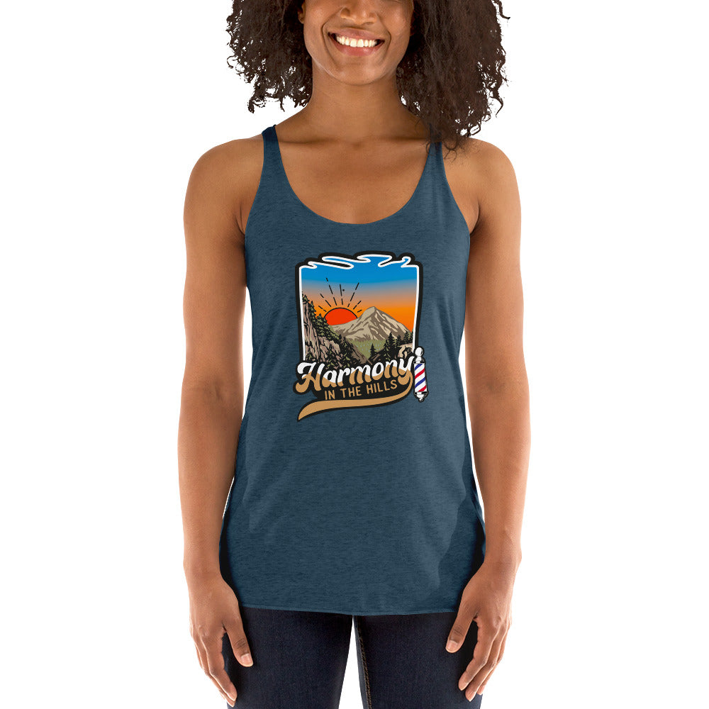 Harmony in the Hills - Printed Women's Racerback Tank