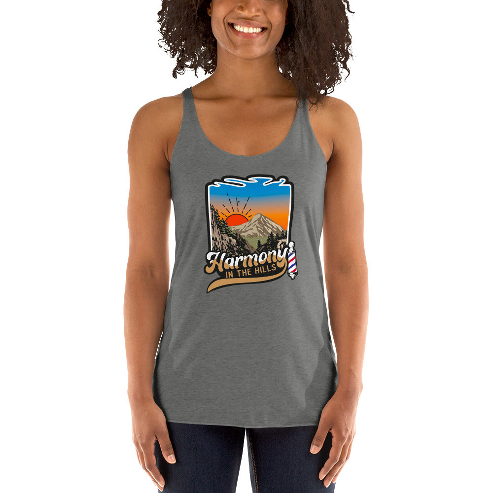 Harmony in the Hills - Printed Women's Racerback Tank