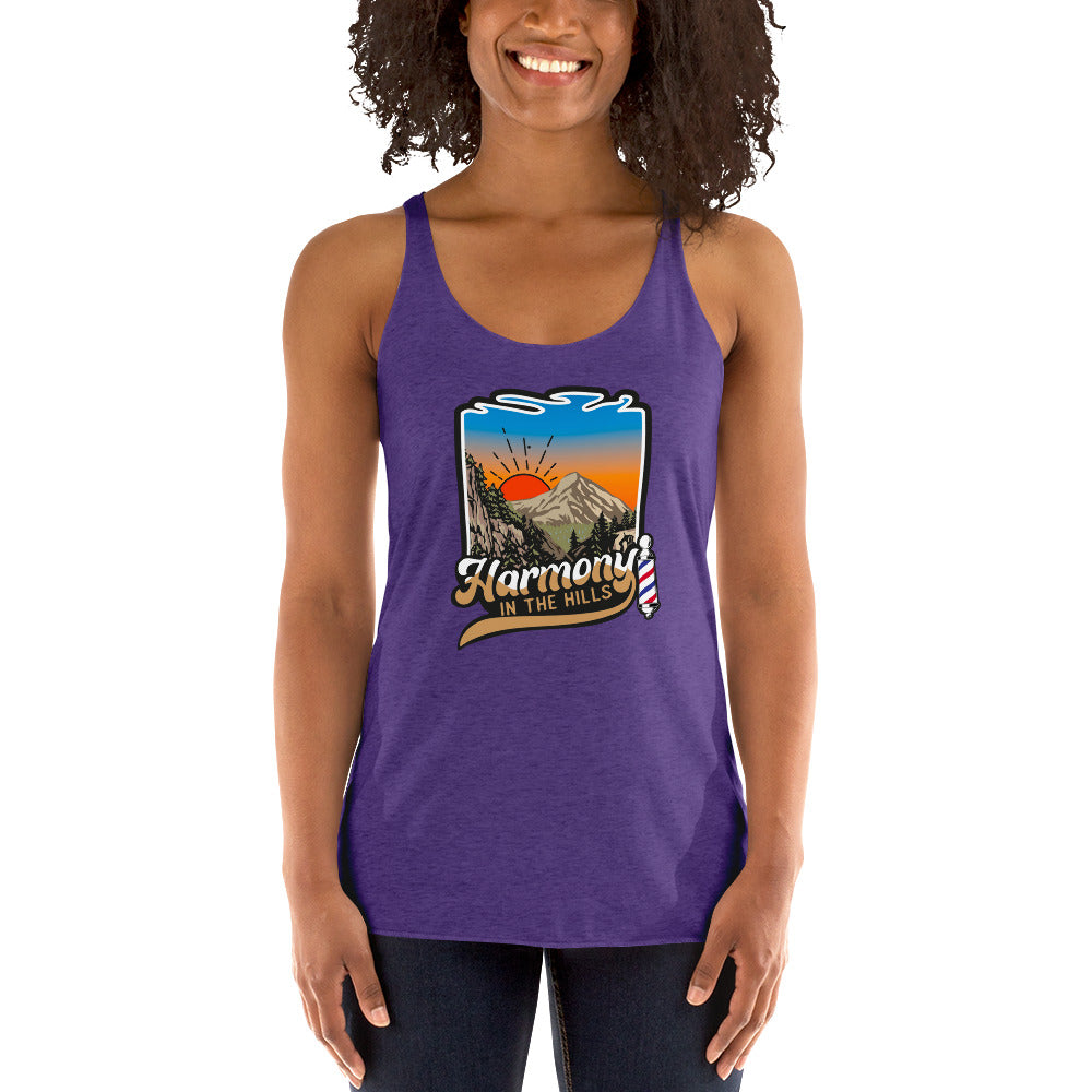 Harmony in the Hills - Printed Women's Racerback Tank