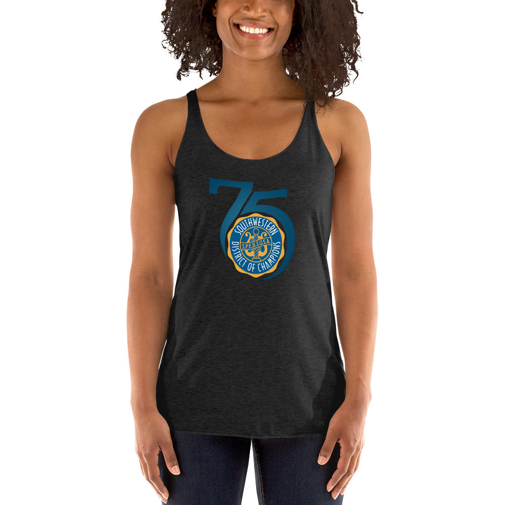 SWD - 75th Anniversary Printed Women's Racerback Tank