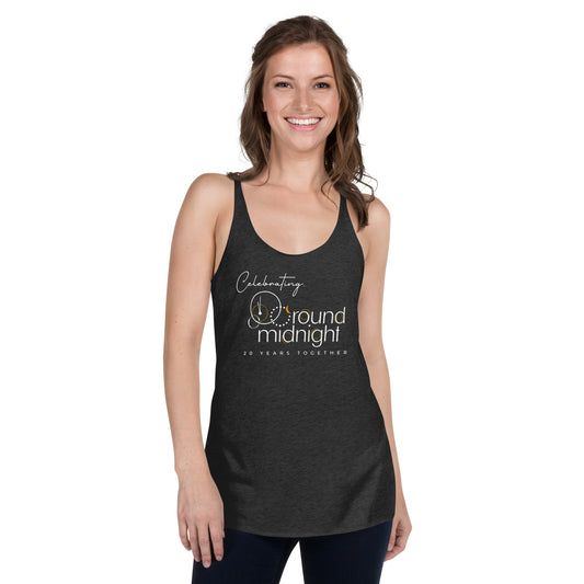 Round Midnight - 20th Anniversary - Printed Women's Racerback Tank