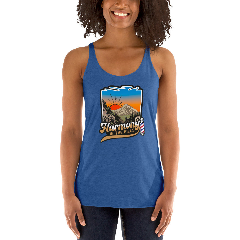 Harmony in the Hills - Printed Women's Racerback Tank