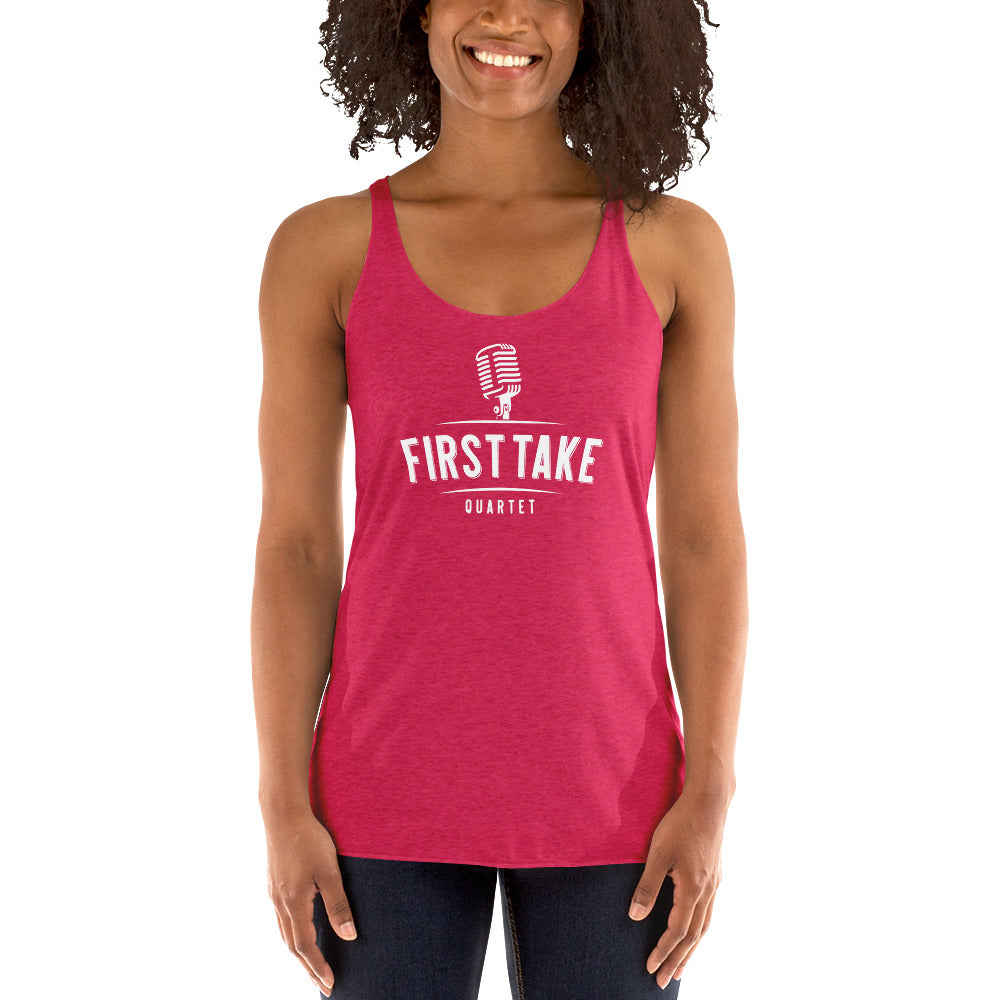 First Take - Printed Women's Racerback Tank