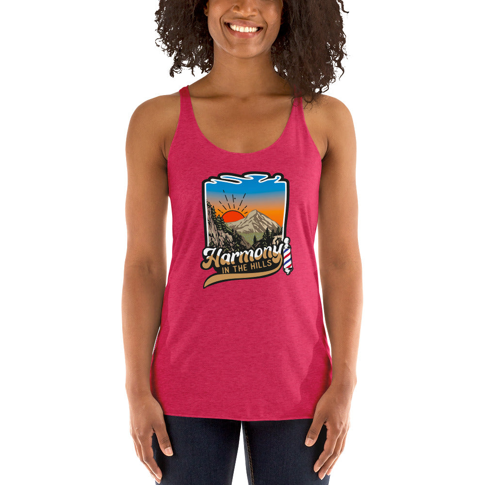 Harmony in the Hills - Printed Women's Racerback Tank