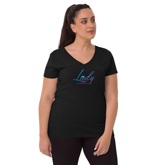 Lady A Cappella - Women’s recycled v-neck t-shirt