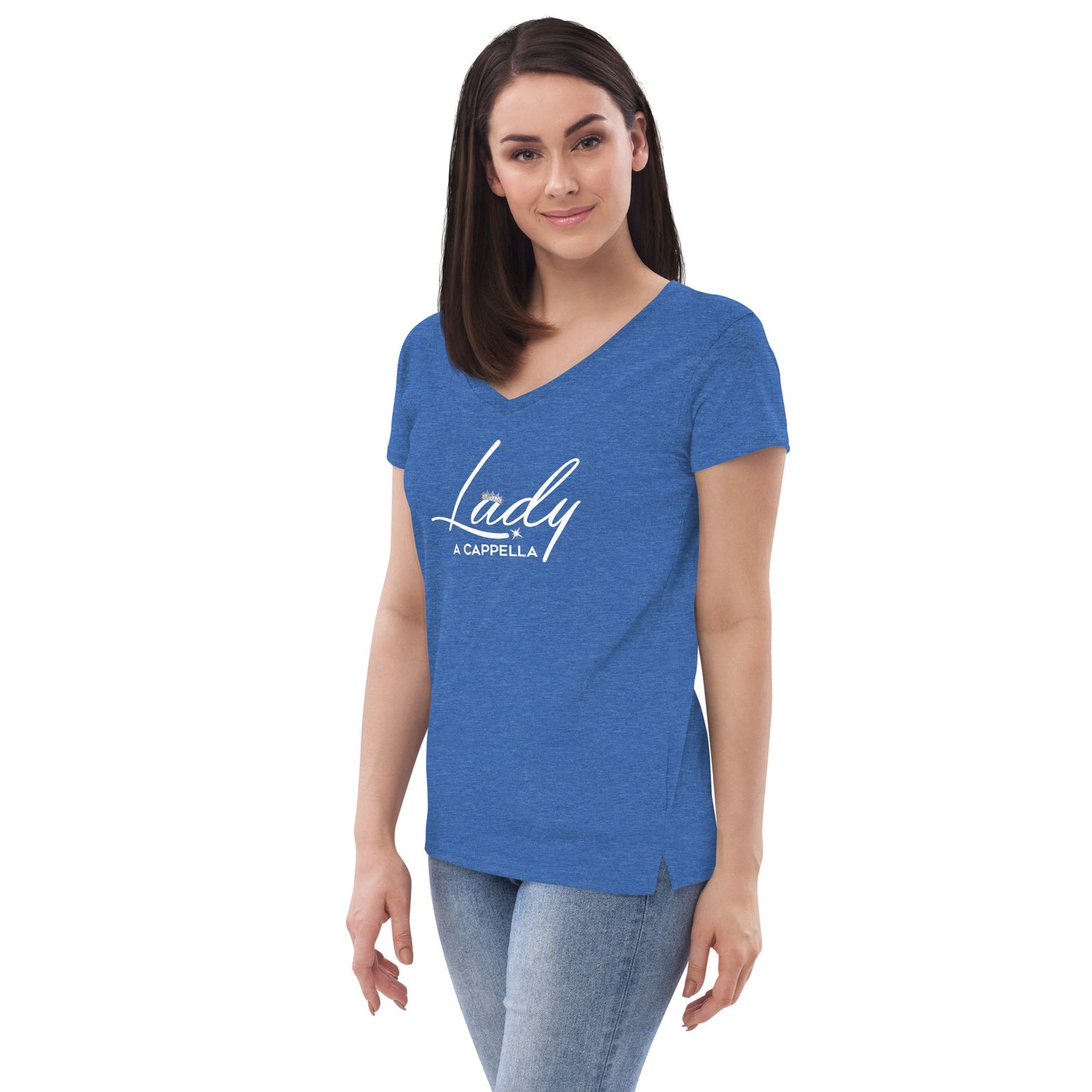 Lady A Cappella - Women’s recycled v-neck t-shirt